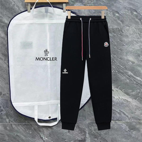 トリコロールドローコード アイコンワッペン MONCLER モンクレール コピー ジョガーパンツ スポーツカジュアル