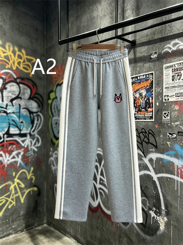 ネイビー・杢グレー エンブレムアクセント MONCLER モンクレール コピー スウェットパンツ レトロトラック