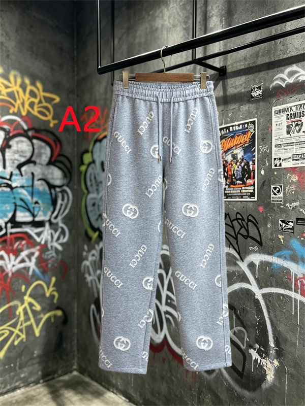 GGモチーフ 総柄デザイン GUCCI グッチ コピー ワイドスウェットパンツ