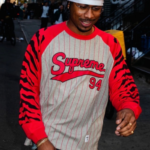 タイガー柄 長袖Tシャツ Supreme 激安 ラグランスリーブ シュプリーム 94ナンバー レトロスポーツ