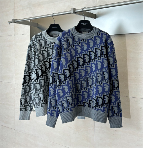 SS26 Dior Oblique♥ディオールセーターコピー人気ニットメンズ着こなしオシャレ