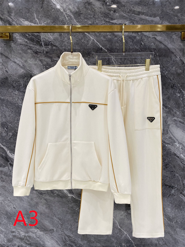 スタンドカラージャケット トライアングルワッペン PRADA プラダ コピー セットアップ トラックカジュアル