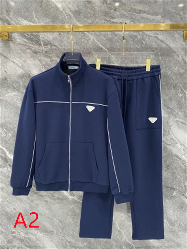 スタンドカラージャケット トライアングルワッペン PRADA プラダ コピー セットアップ トラックカジュアル
