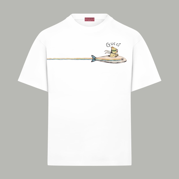 遊び心あるグラフィック グッチ激安 半袖Tシャツ GUCCI キャラクターモチーフ 