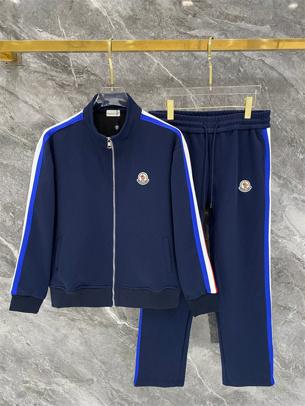トリコロールライン スタンドカラー アイコンワッペン MONCLER モンクレール コピー セットアップ フレンチスポーツ