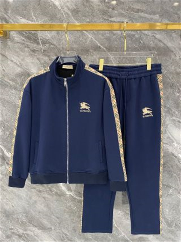 英国スポーツ チェック切替 ナイトモチーフ BURBERRY バーバリー コピー トラックセットアップ レトロプレッピー