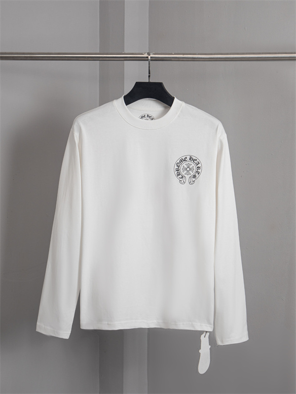 ホースシューモチーフ クルーネック CHROME HEARTS クロムハーツ コピー 長袖Tシャツ アーバンロック
