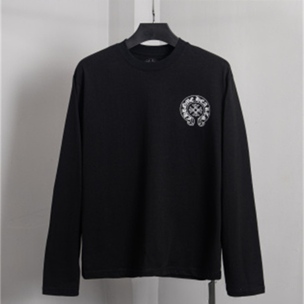 ホースシューモチーフ クルーネック CHROME HEARTS クロムハーツ コピー 長袖Tシャツ アーバンロック