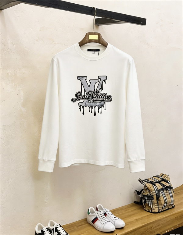 ビッグV ドリップデザイン グラフィック映え LOUIS VUITTON ルイヴィトン コピー 長袖Tシャツ ストリートアート