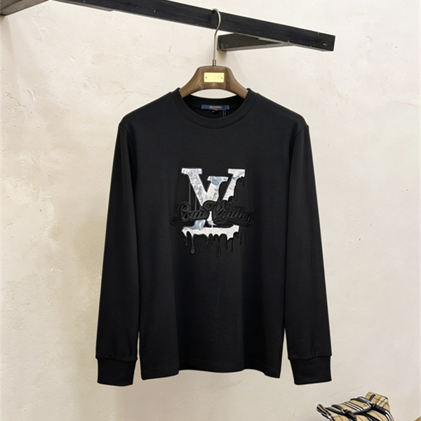 ビッグV ドリップデザイン グラフィック映え LOUIS VUITTON ルイヴィトン コピー 長袖Tシャツ ストリートアート
