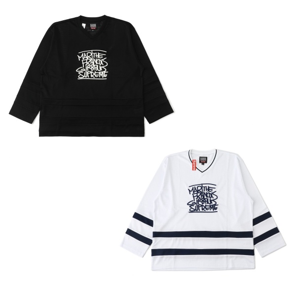 Supreme激安 メッシュホッケージャージ 胸元刺繍 マリテ・フランソワ
