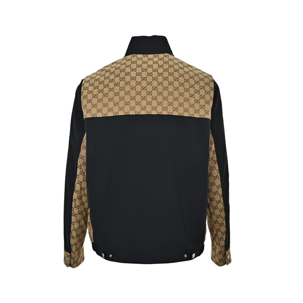 レトロスポーツ モノグラムパネル スタンドカラー GUCCI グッチ コピー ジップジャケット デイリーカジュアル