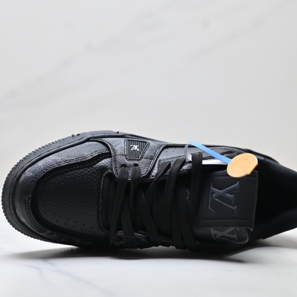 レザーコンビ スニーカー ルイ・ヴィトン Trainer Low 激安 モノグラムパネル Louis Vuitton ローカット ボリュームソール
