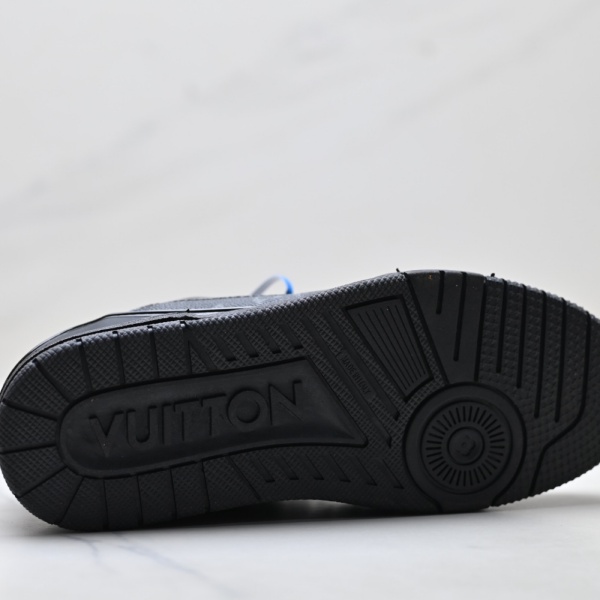 レザーコンビ スニーカー ルイ・ヴィトン Trainer Low 激安 モノグラムパネル Louis Vuitton ローカット ボリュームソール