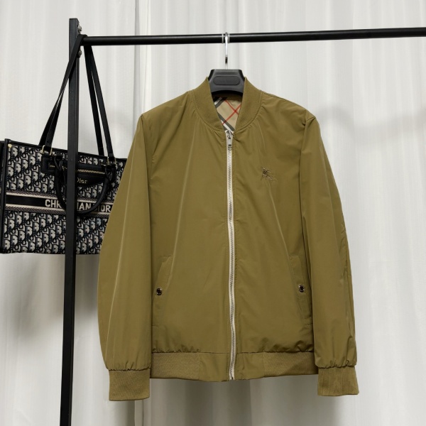 スーパーコピー 買って みた リバーシブルチェック ジャケット BURBERRY 激安 ブリティッシュスタイル バーバリー ジップアップ リブ仕様