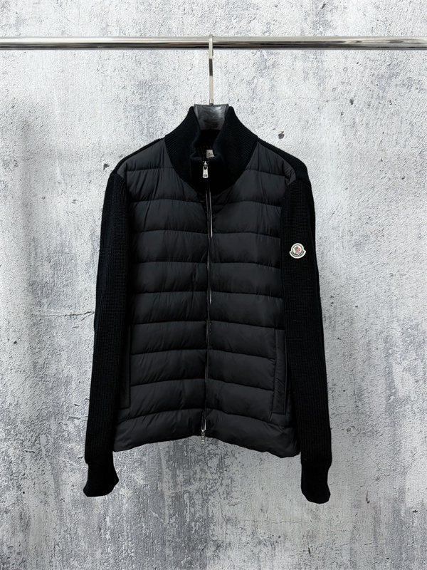 スマートレイヤード スタンドカラー ニット切替 MONCLER モンクレール