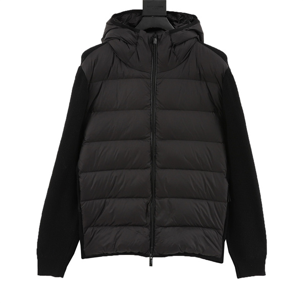 スポーティーモード ブラック ハイブリッド MONCLER モンクレール コピー ジャケット デイリーカジュアル