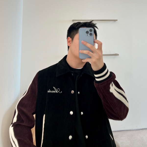ボーンスリーブジャケット AMIRI 激安 アミリ コーデュロイ カレッジ 人気上昇