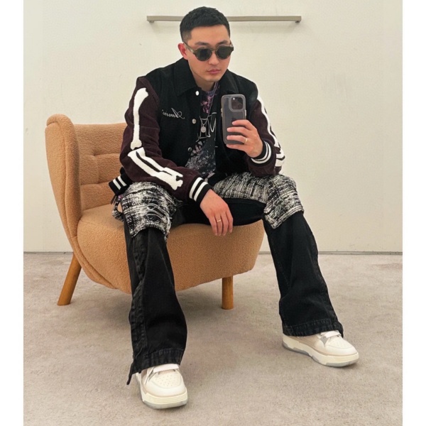 ボーンスリーブジャケット AMIRI 激安 アミリ コーデュロイ カレッジ 人気上昇