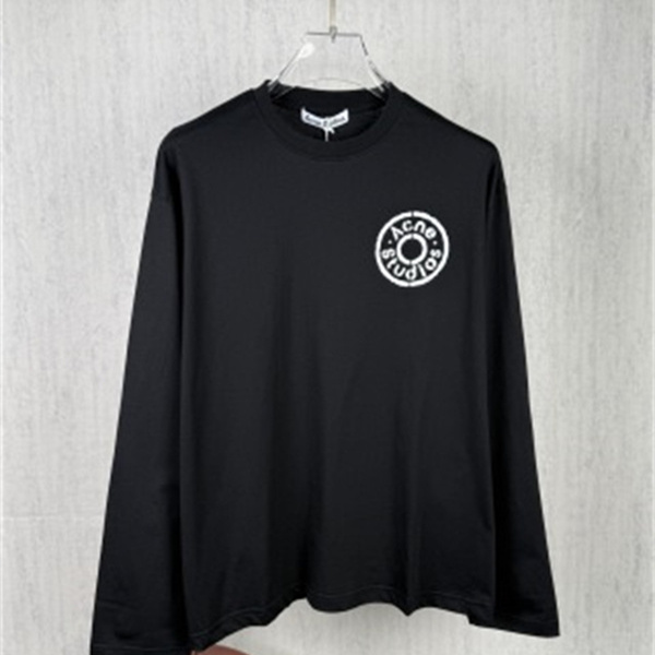 着回し注目 ブラック・ホワイト Acne Studios アクネ ストゥディオズ コピー 長袖Tシャツ デイリーカジュアル