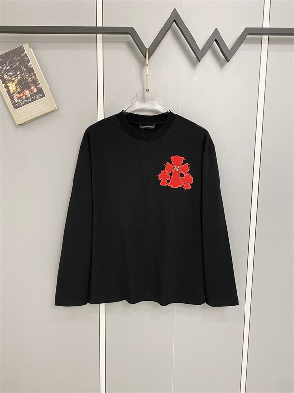 存在感アップ バッククロスデザイン CHROME HEARTS クロムハーツ コピー ロンT ストリートスタイル