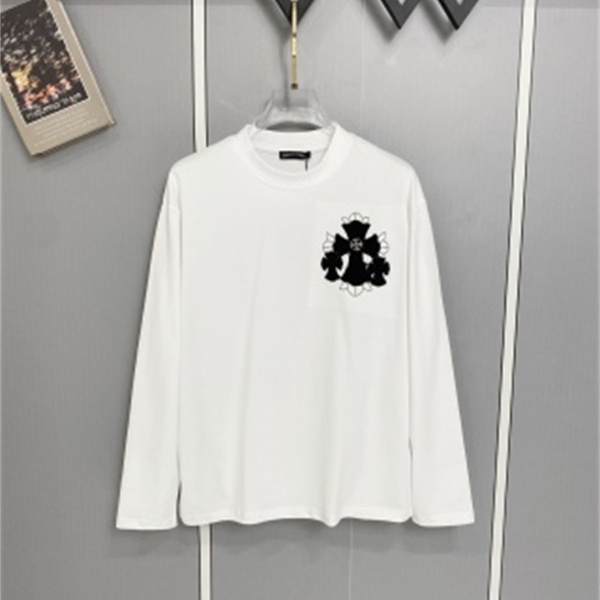 存在感アップ バッククロスデザイン CHROME HEARTS クロムハーツ コピー ロンT ストリートスタイル