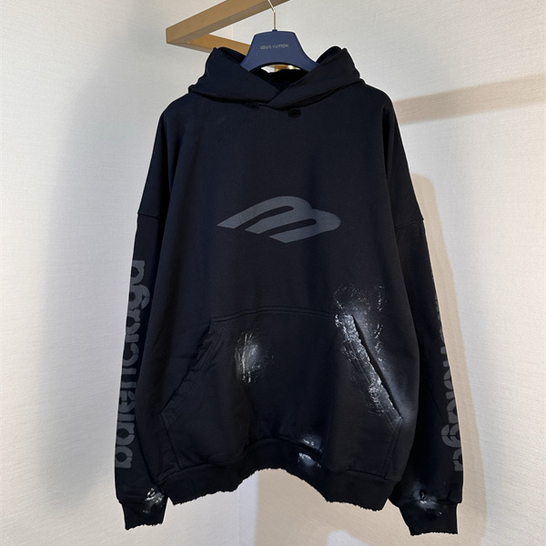 モードストリート スリーブグラフィック BALENCIAGA バレンシアガ コピー フーディー メンズカジュアル