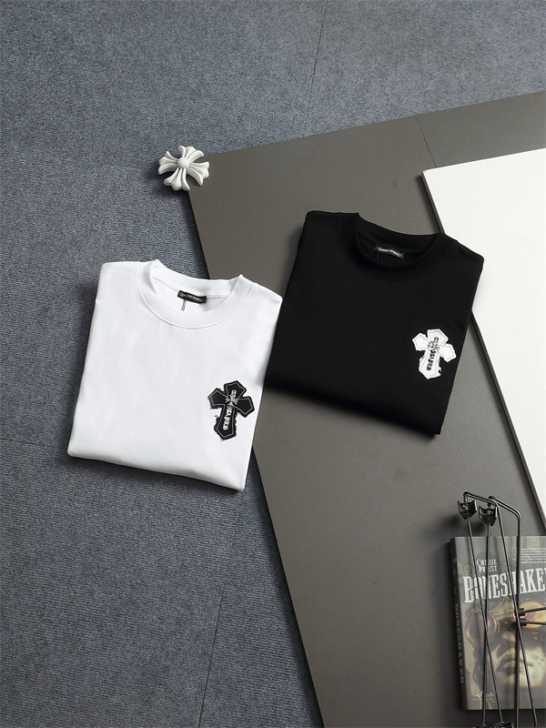 ダークストリート CHROME HEARTS 激安 ロンT クロムハーツ ビッグクロスデザイン