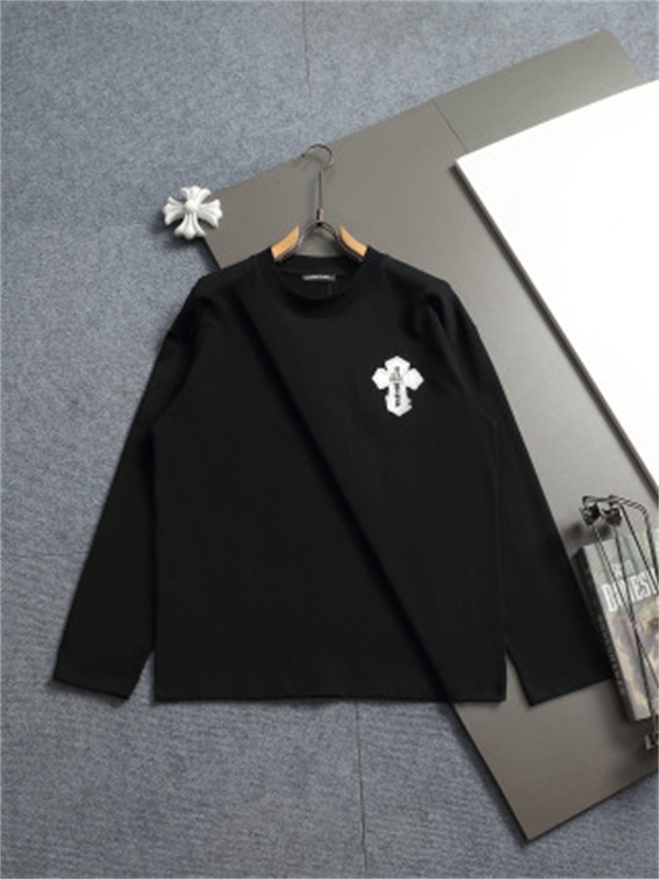 ダークストリート CHROME HEARTS 激安 ロンT クロムハーツ ビッグクロスデザイン