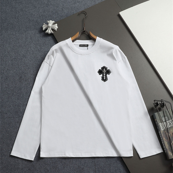ダークストリート CHROME HEARTS 激安 ロンT クロムハーツ ビッグクロスデザイン