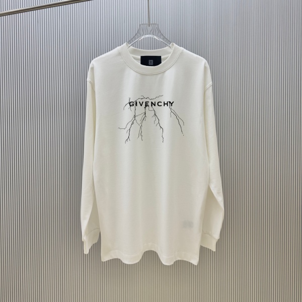 フロントグラフィック ロンT ジバンシィ激安 クラックアート GIVENCHY 人気上昇