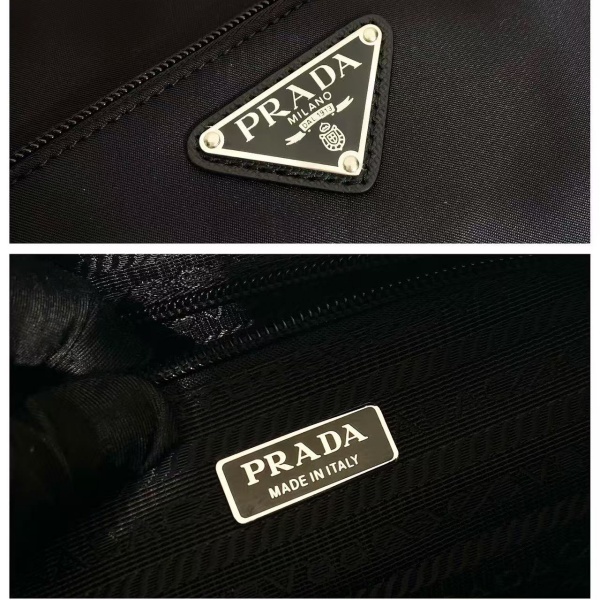 ポーチ付きミニバッグ プラダ PRADA激安 トライアングルプレート 話題沸騰