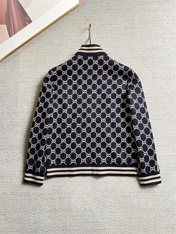 GG総柄 レトロスポーツ GUCCI グッチ コピー ニットブルゾン メンズレトロ