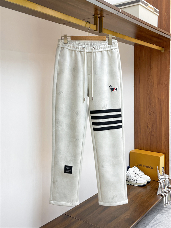 4BAR ドッグ刺繍 プレッピースポーツ THOM BROWNE トムブラウン コピー スウェットパンツ メンズプレッピー