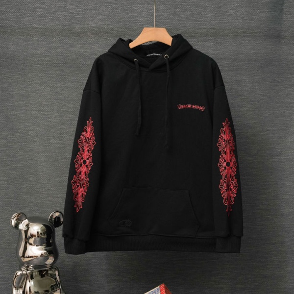 レッドクロススリーブ プルオーバーパーカー Chrome Hearts激安 クロムハーツ