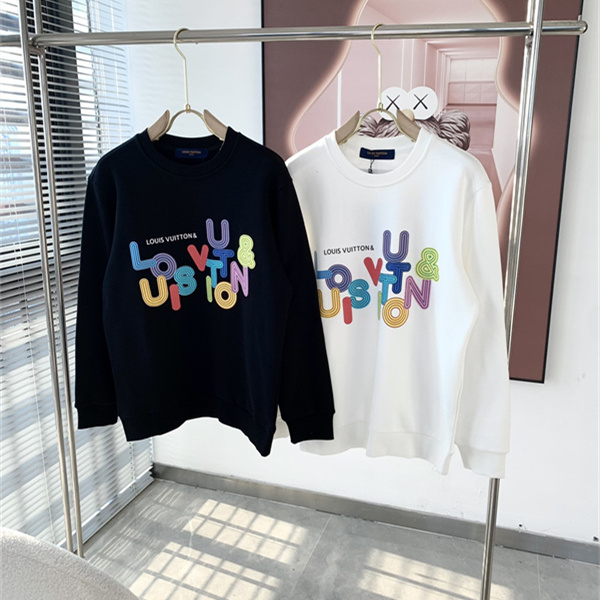 ポップレタリング 新作注目 Louis Vuitton ルイヴィトン コピー クルーネックスウェット メンズストリート
