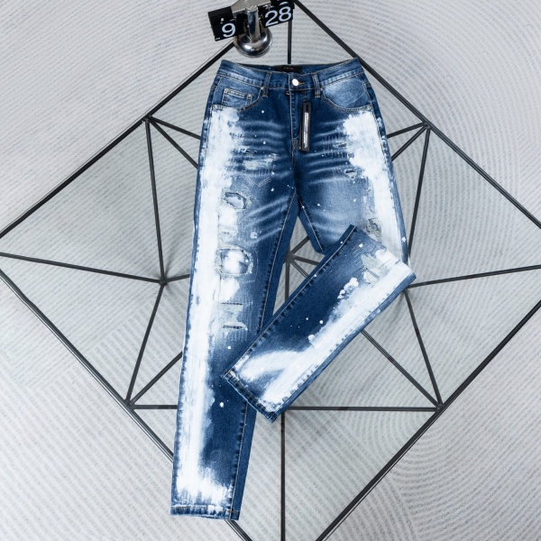 AMIRI ペイント加工 デニムパンツ 33 AMIRI アミリ コピー ペイントスプラッシュ ダメージ加工 スリムデニム