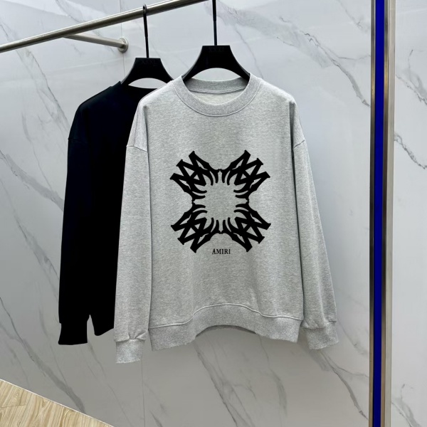 AMIRI アミリ コピー 2026秋冬 グラフィックプリント クルーネックスウェット 長袖 ユニセックス