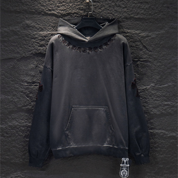 話題沸騰 クロス刺繍 CHROME HEARTS クロムハーツ コピー プルオーバー