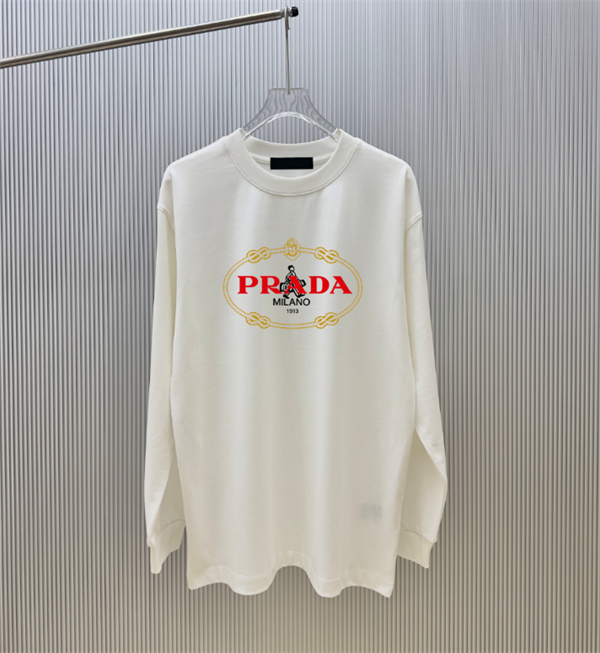 セール中  PRADA 2026新作プラダ メンズ長袖ｔシャツコピーブランド激安通販 専門店