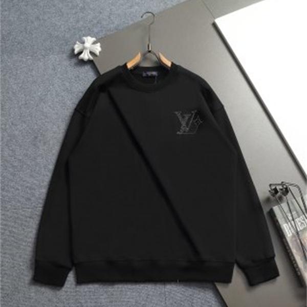 ブラック LOUIS VUITTON ルイヴィトン コピー スウェットシャツ シティストリート