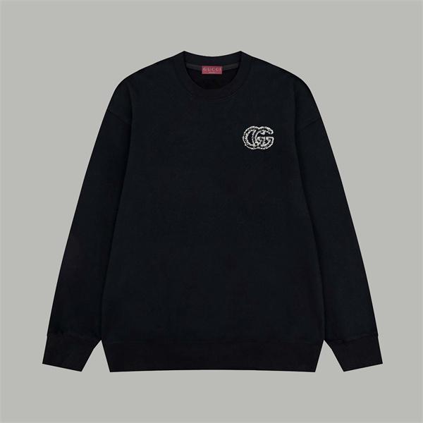 GGクリスタルモチーフ モノトーンデザイン GUCCI グッチ コピー クルーネックスウェット ミニマルスタイル