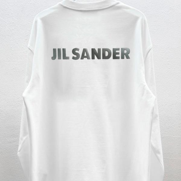 ミニマル 長袖Tシャツ JIL SANDER ジル サンダー激安 ダブルヤーンコットン ゆったりシルエット