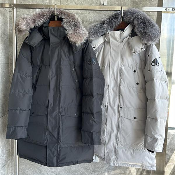 ファーフード ロング丈 MOOSE KNUCKLES ムースナックルズ コピー メンズ ダウンパーカー マルチポケット