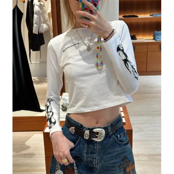 2026 レディース人気☆Chrome hearts mattyboyクロムハーツロングtコピーお洒落コーディネート
