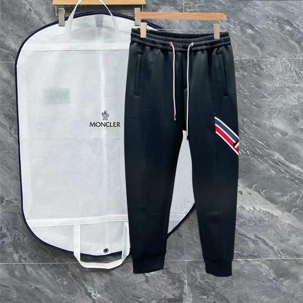 サイドトリコロール MONCLER モンクレール コピー イージーパンツ リブヘム仕様