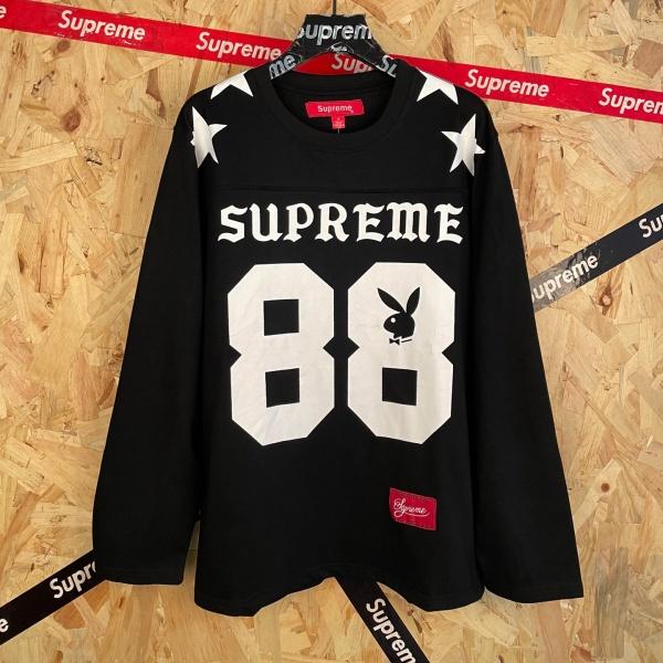 フットボール 長袖Tシャツ Supreme激安 プレイボーイ 88ナンバー スターグラフィック シュプリーム