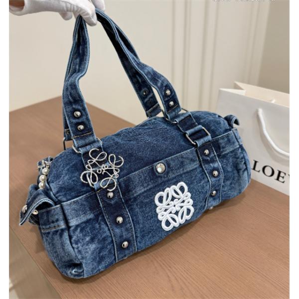 上質デニム素材2026トレンド♥LOEWE ロエベハンドバッグコピー  男女兼用 日常使い プレゼントにも
