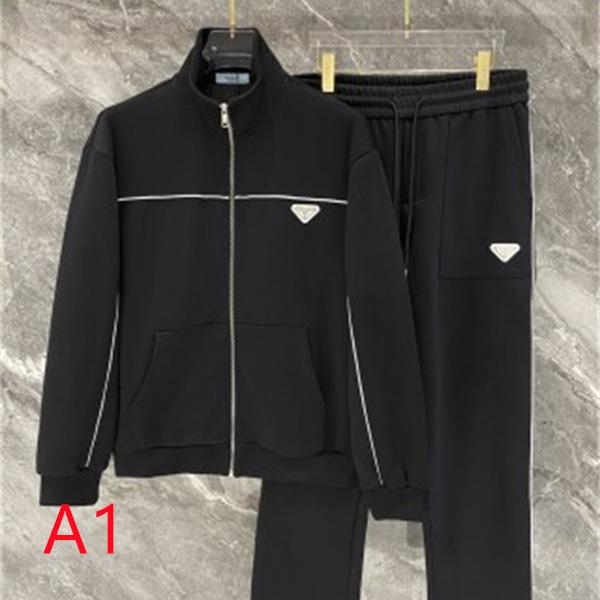 スタンドカラージャケット トライアングルワッペン PRADA プラダ コピー セットアップ トラックカジュアル
