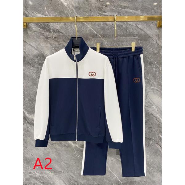 バイカラートラックジャケット GGモチーフ イージーパンツ GUCCI グッチ コピー セットアップ レトロスポーツ